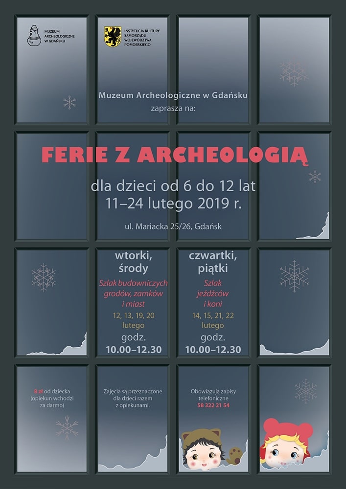 Ferie z Archeologią 2019 - plakat