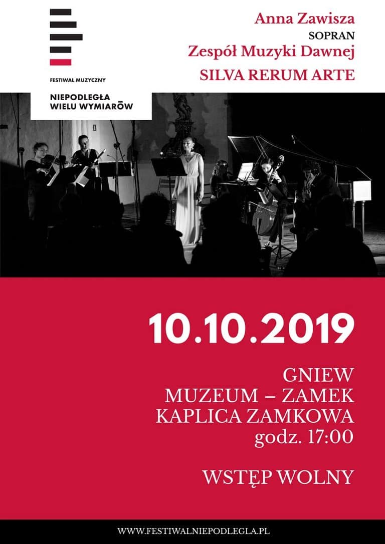 Anna Zawisza - koncert na Zamku w Gniewie - plakat